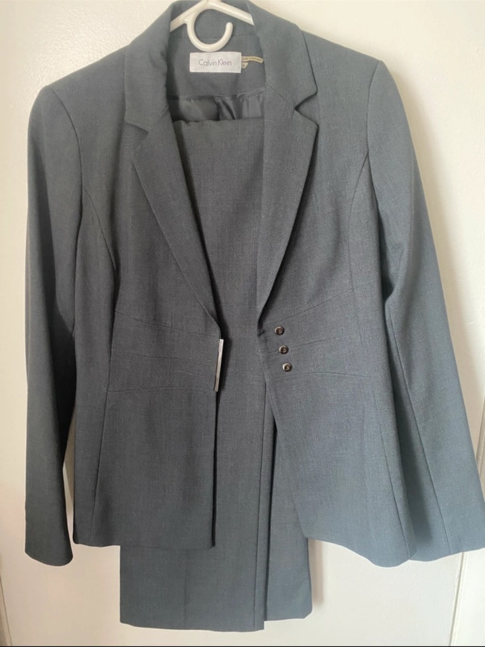 Calvin Klein Gray Women's Suit Jacket